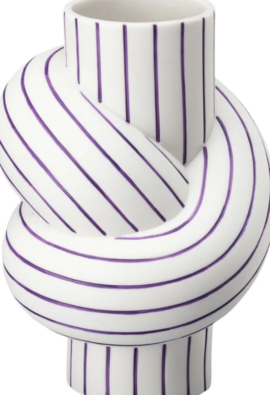 Vaser & Urtepotteskjulere<Rosenthal Vase 12cm, Plum, Node Stripes