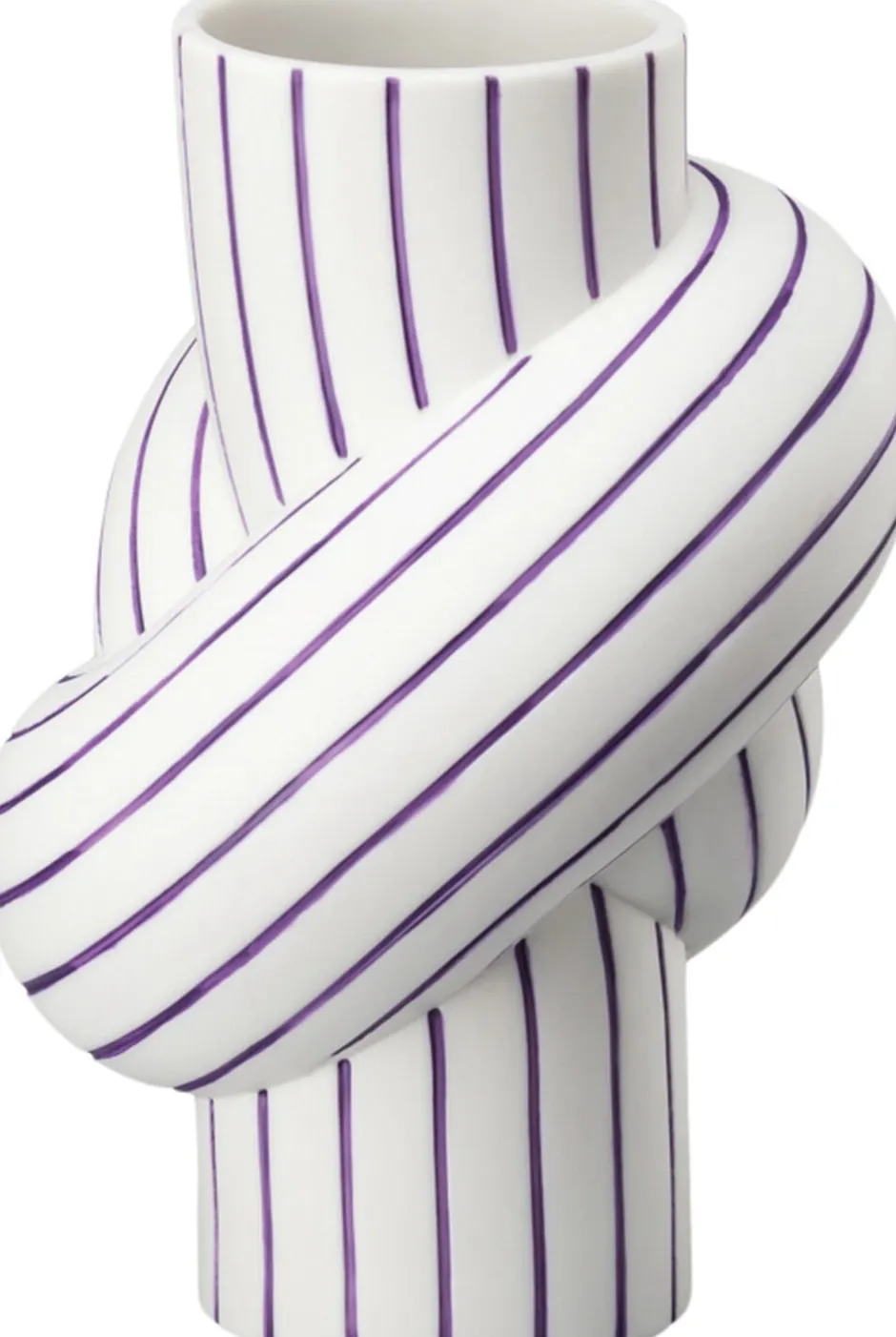 Vaser & Urtepotteskjulere<Rosenthal Vase 12cm, Plum, Node Stripes