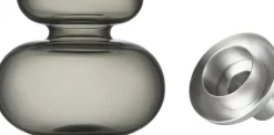 Vaser & Urtepotteskjulere<Zone Vase/Lysestage Inu 11 x 10 cm Smoked Grey/Steel