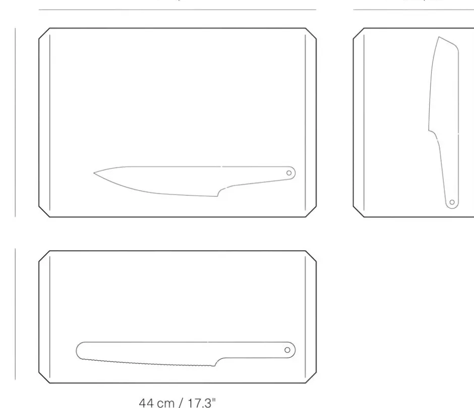 Køkkenartikler<Veark Chopping board Poly / Blue/ S