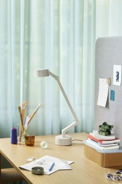 Bordlamper<Hübsch Verve Bordlampe Lysegrå