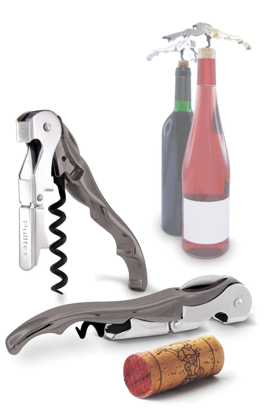Bar & Vin<PULLTEX Vinåbner Pulltaps Classic Graphite m hylster