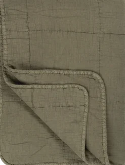 Plaider<Ib Laursen Vintage quilt Oliven