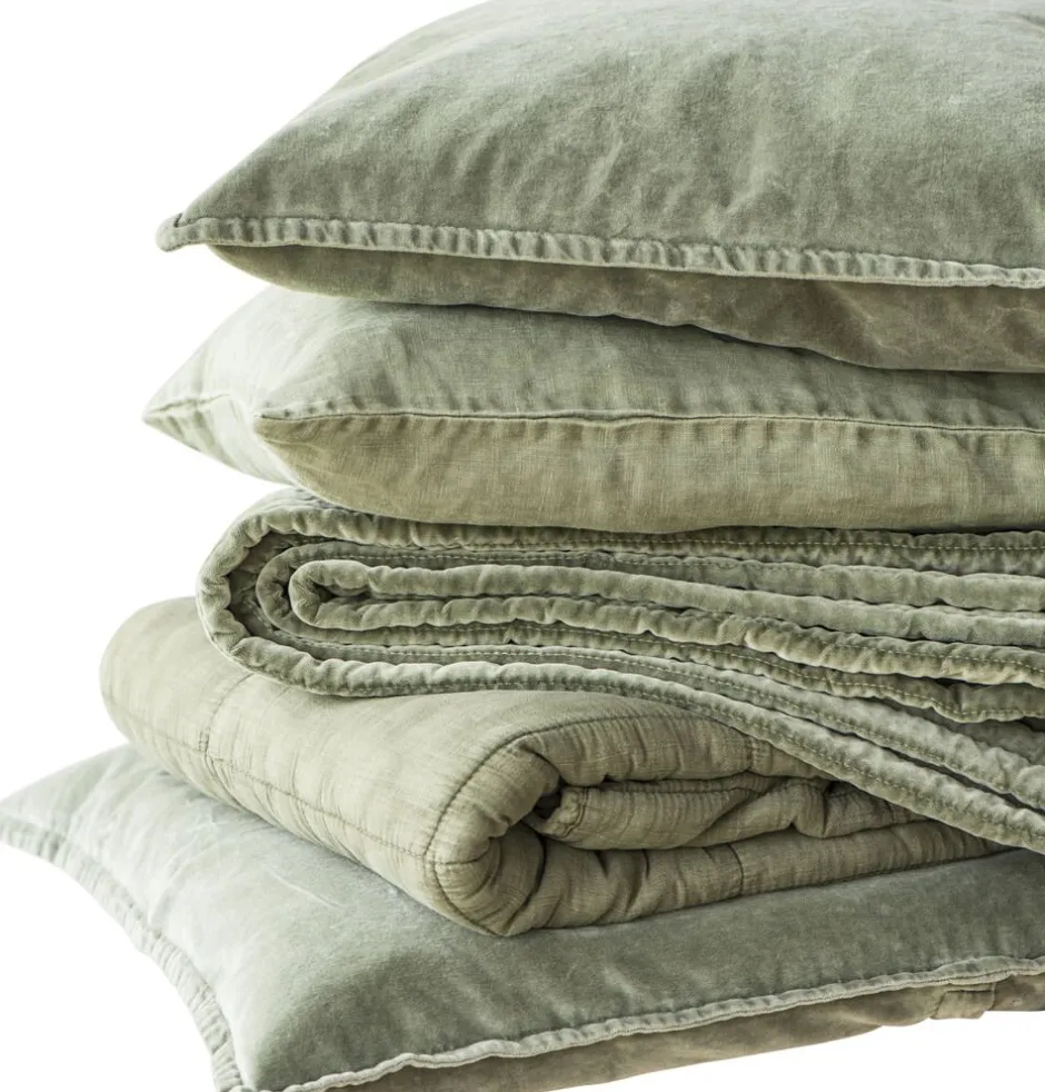 Plaider<Ib Laursen Vintage quilt Oliven