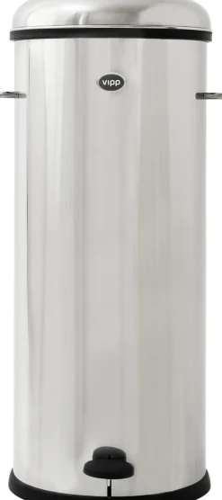 Skraldespande|Badeværelsestilbehør<Vipp 17 bin, stainless steel