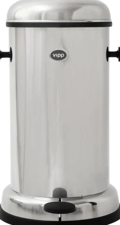 Skraldespande|Badeværelsestilbehør<Vipp 15 bin, stainless steel