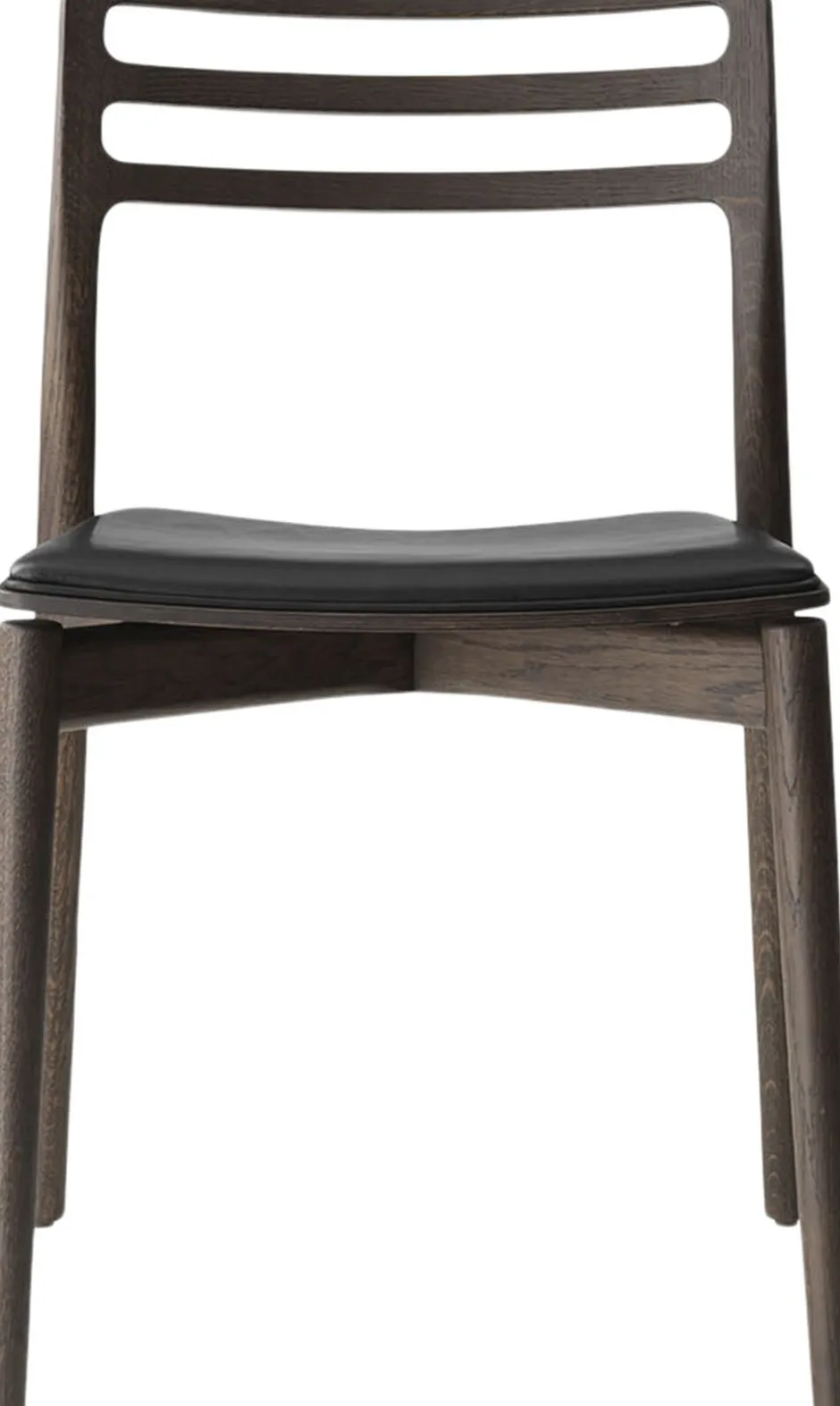 Møbler<Vipp 481 Cabin chair, Dark oak w/black leather