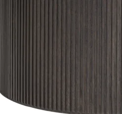 Møbler<Vipp 494 Cabin round Ø130 L. Beige marble, Dark oak