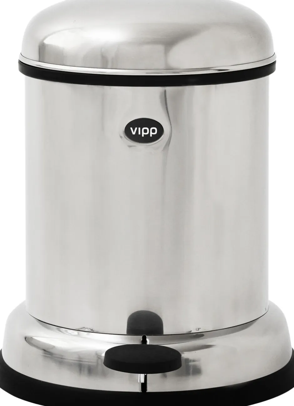 Badeværelsestilbehør<Vipp 14 pedalspand 8L Stainless steel