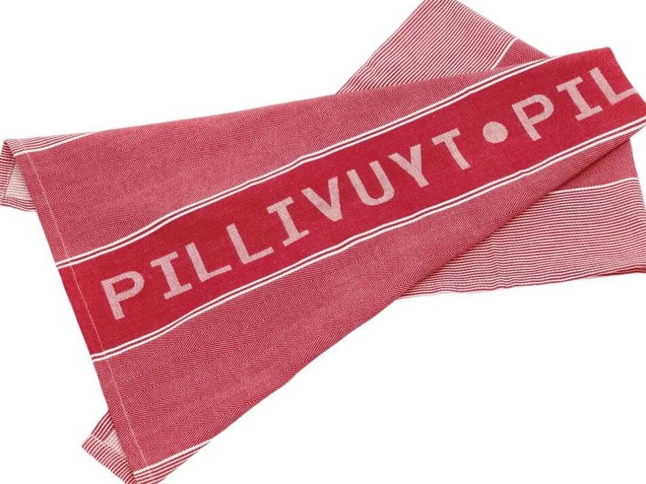 Tekstiler Til Køkkenet<Pillivuyt Viskestykke 80 x 50 cm Hvid/Rød