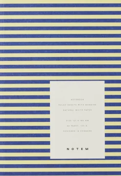 Kontorartikler<Notem VITA Softcover Notebook - Small, Blue and Yellow
