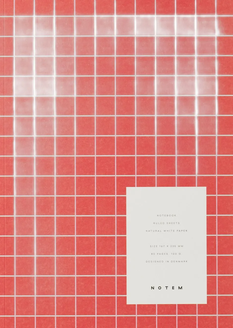 Kontorartikler<Notem VITA Softcover Notebook - Medium, Orange Grid
