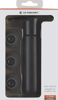 Bar & Vin<Le Creuset WA-137 Pumpe & 3 prop Black