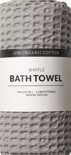 Håndklæder<Humdakin Waffle Bath Towels Grey