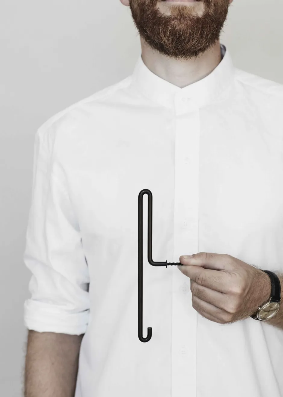 Knager & Knagerækker<Moebe Wall Hook Large Black