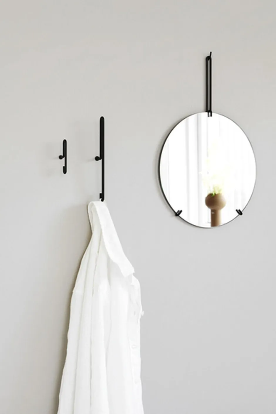 Knager & Knagerækker<Moebe Wall Hook Large Black
