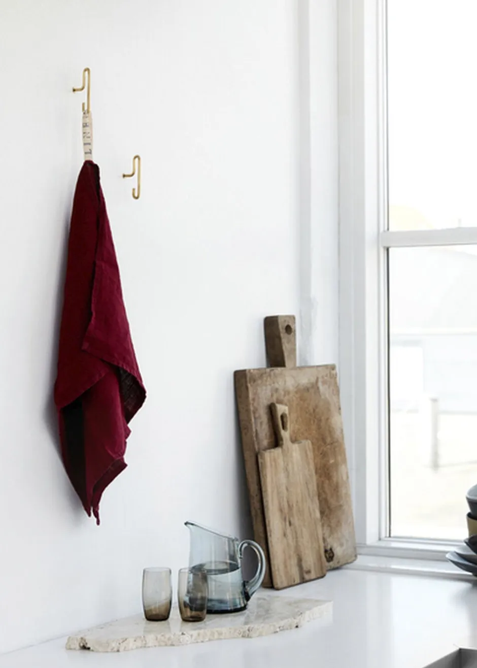 Knager & Knagerækker<Moebe Wall Hook, Matt Gold, Small x2