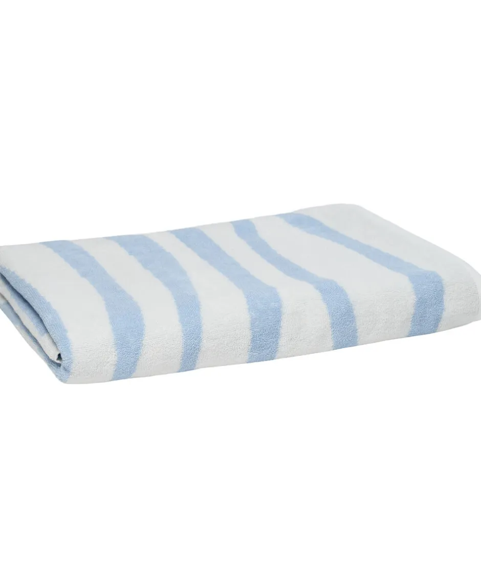Håndklæder<Magasin du Nord Collection Wave beach towel powder blue/star white