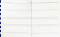 Kontorartikler<Notem Weekly Planner med syet ryg, Blå stribe