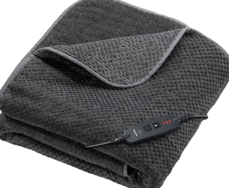 Elektronik<Beurer Wellbeing HD 65 Dark Grey Varmeplaid 180x130 cm