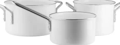 Gryder & Pander<Eva Trio White Line grydesæt 3 stk. 1,8 l 2,5 l 3,8 l keramisk Slip-L