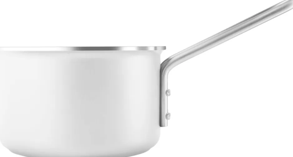 Gryder & Pander<Eva Trio White Line Kasserolle 1,1 l 13 cm keramisk Slip-Let® belægni