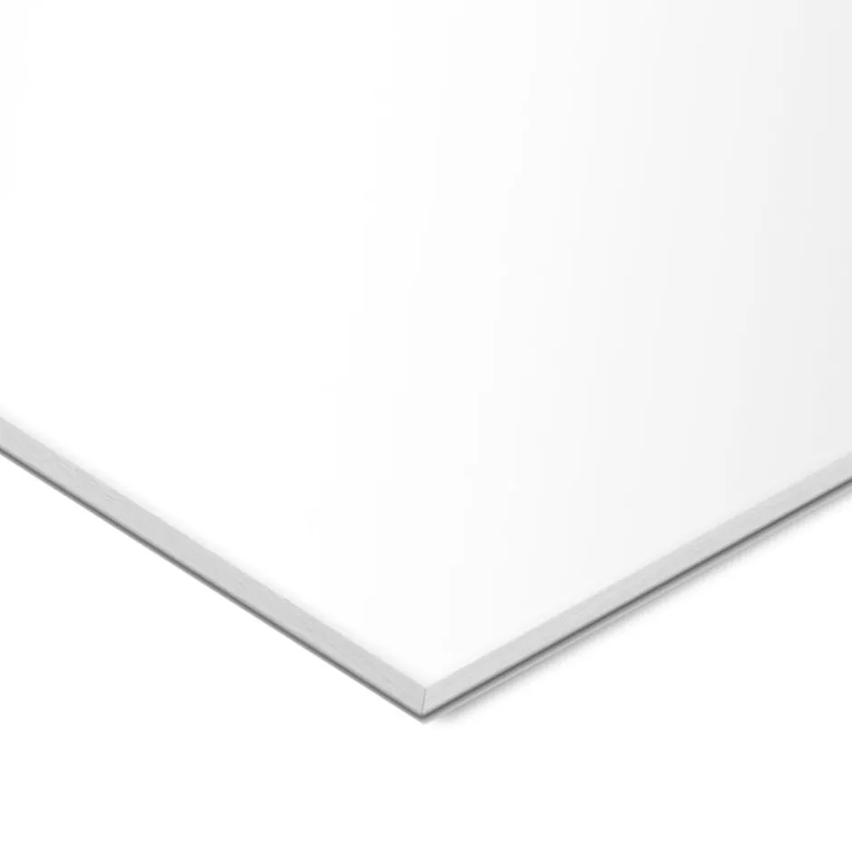 Spejle<Poster & Frame White Wood Mirror