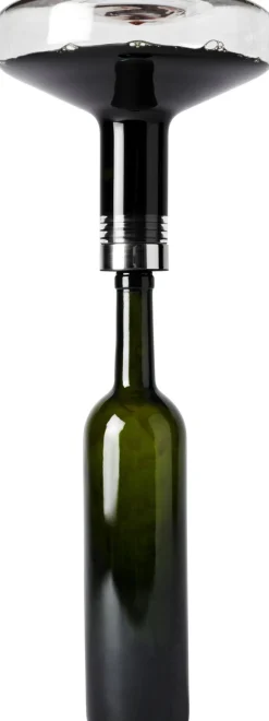 Bar & Vin<Audo Copenhagen Wine Breather, Deluxe, Clear/Steel