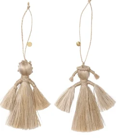 Juletræspynt<Ferm Living Wing Angels - Set of 2 - Natural
