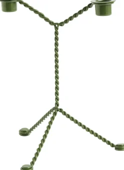 Lys & Lysestager<Hay Wire Candleholder-Green