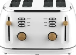 Køkkenmaskiner<Witt PREMIUM 4-SLICE TOASTER WOOD WHITE