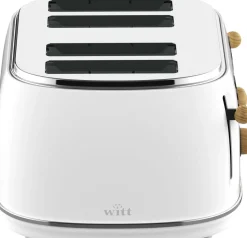 Køkkenmaskiner<Witt PREMIUM 4-SLICE TOASTER WOOD WHITE