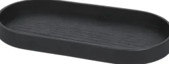 Opbevaring<Ekta Living Wood Tray, Small, Black Oak, 11x23x2 cm
