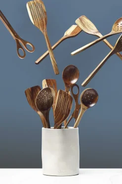 Køkkenartikler<DutchDeluxes Wooden Utensil Skimmer Spatula XL