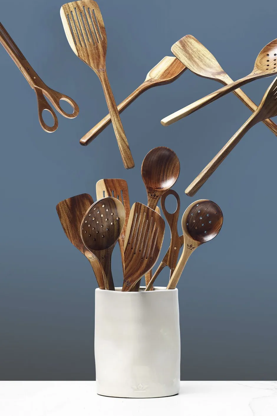 Køkkenartikler<DutchDeluxes Wooden Utensil Skimmer Spatula XL