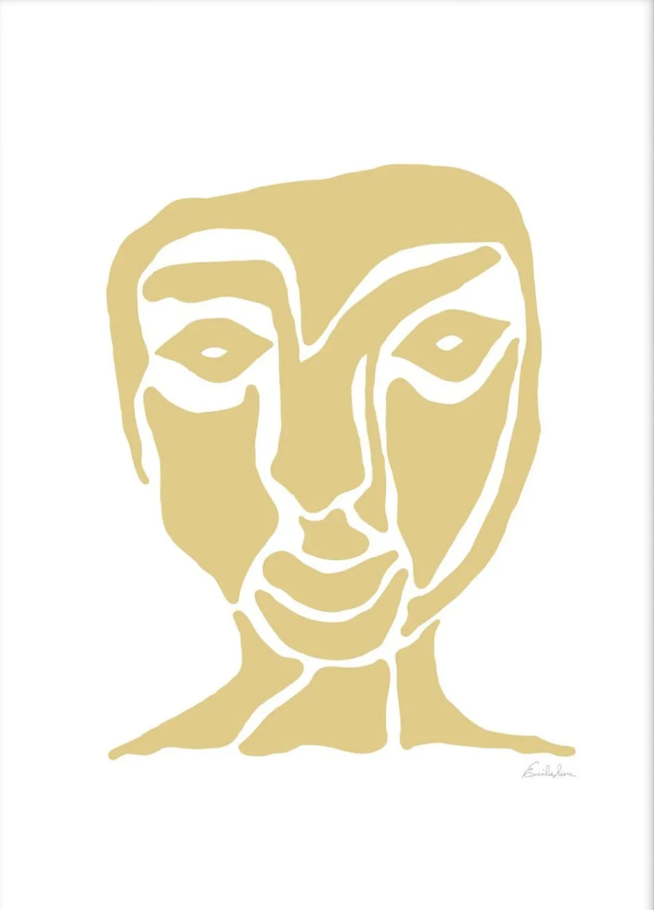 Plakater & Rammer<Poster & Frame YELLOW FACE Flerfarvet