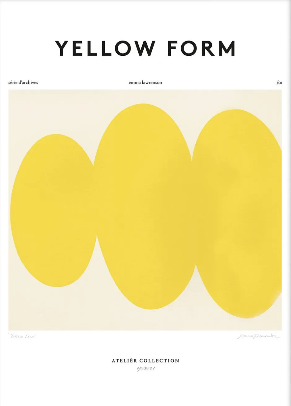 Plakater & Rammer<Poster & Frame Yellow Form