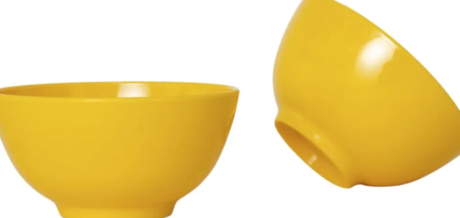 Bageartikler<Veark Yellow Melamine bowls