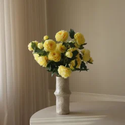 Kunstige Blomster & Træer<Botané Yellow Peony Bouquet