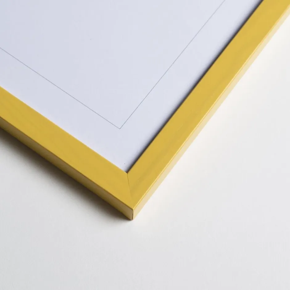 Plakater & Rammer<Poster & Frame Wood Yellow