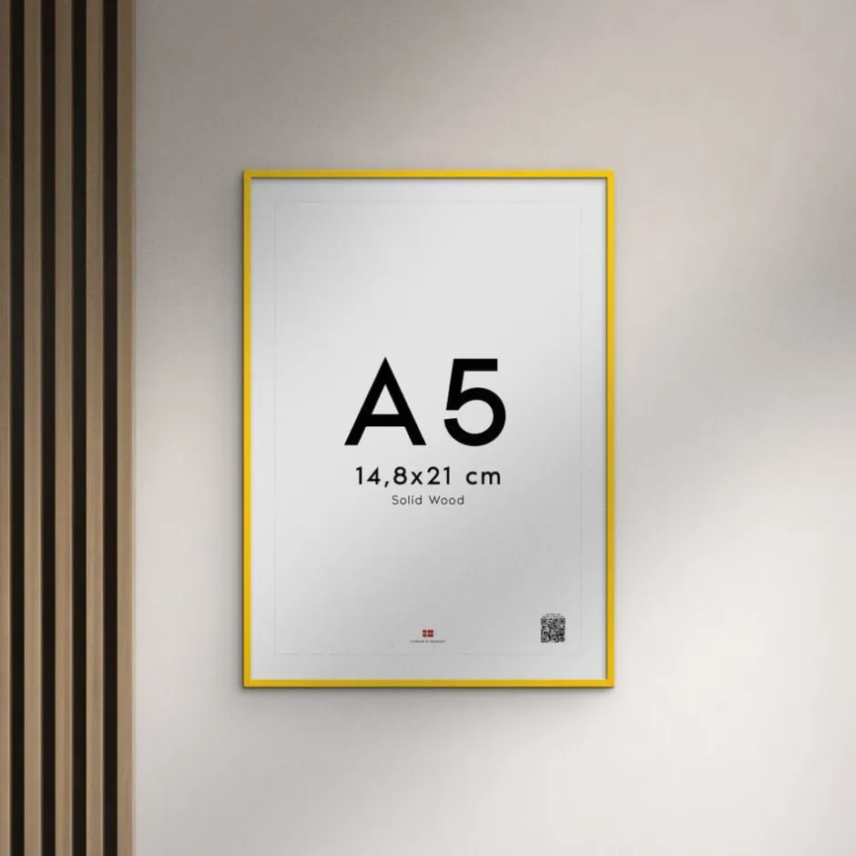Plakater & Rammer<Poster & Frame Wood Yellow